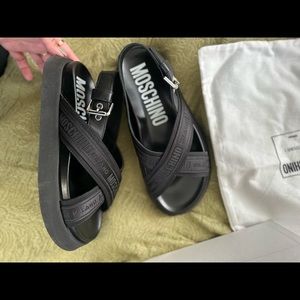 Moschino Black Sandals